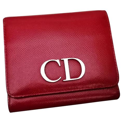 dior red wallet|authentic christian dior wallet.